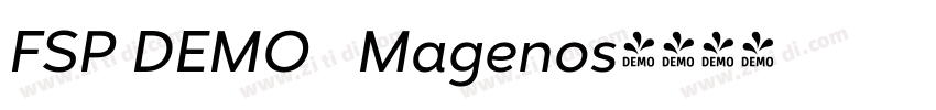 FSP DEMO   Magenos字体转换